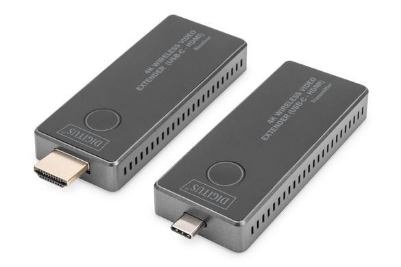 Бездротовий подовжувач DIGITUS USB-C > HDMI, 4K UHD, 30 м (DS-55324) [114254]