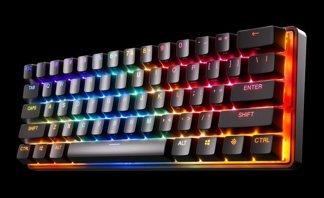 Клавіатура ігрова SteelSeries Apex Pro Mini WL HyperMagnetic Switches, OmniPoint 2.0, OLED (64842) [401048]