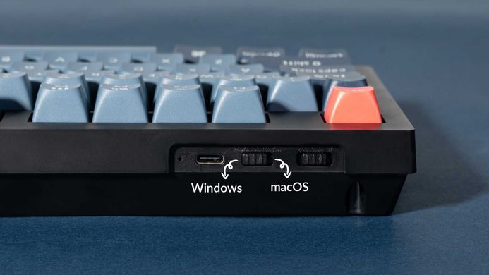 Клавіатура механічна Keychron V5 Max 100Key, Gateron Jupiter Red, Knob, WL/BT/USB-A, Hot-Swap, QMK, EN/UKR, RGB, чорний (V5M-D1-UA) [103634]