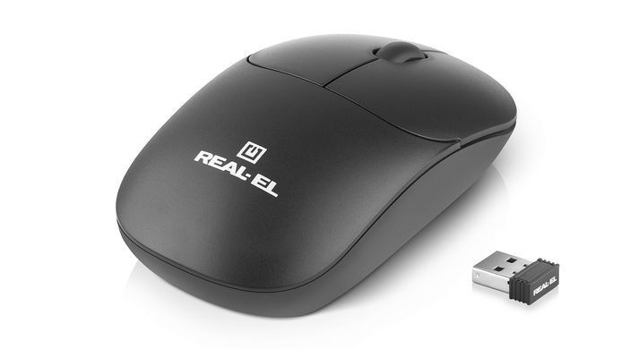 Миша бездротова REAL-EL RM-311 W Black (EL123200041) [606714]