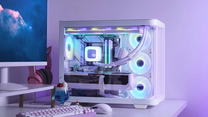 Корпус DeepCool CG530U 4F White без БЖ (R-CG530U-WHAGA4-G) [618117]