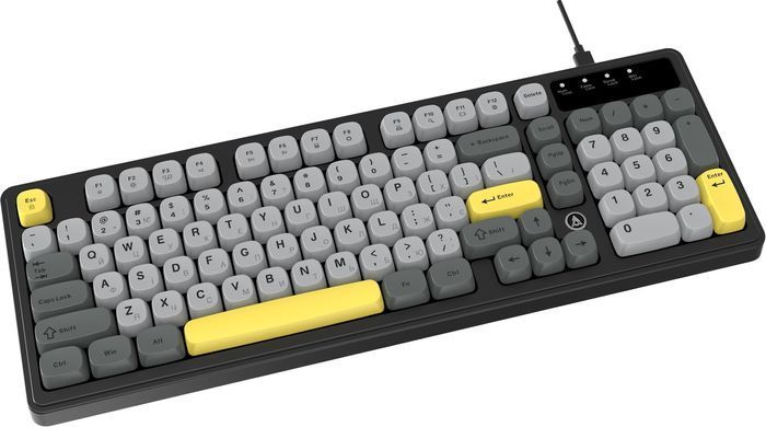 Клавіатура Ajazz AF98 Black USB-C Black Gray Yellow (AF98-BGY) [616861]