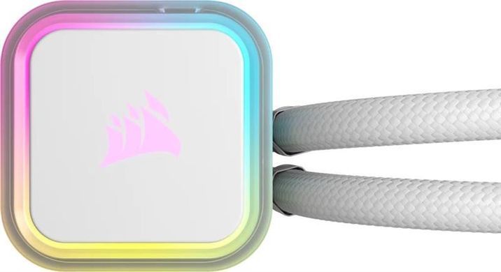 Система водяного охолодження Corsair iCUE H100i RGB Elite Liquid CPU Cooler White (CW-9060078-WW) [608947]