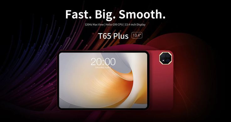 Планшет Teclast T65 Plus 13.4" 8ГБ, 256ГБ, LTE, 10000мА&bull;год, Android, червоний (6940709687956) [112907]
