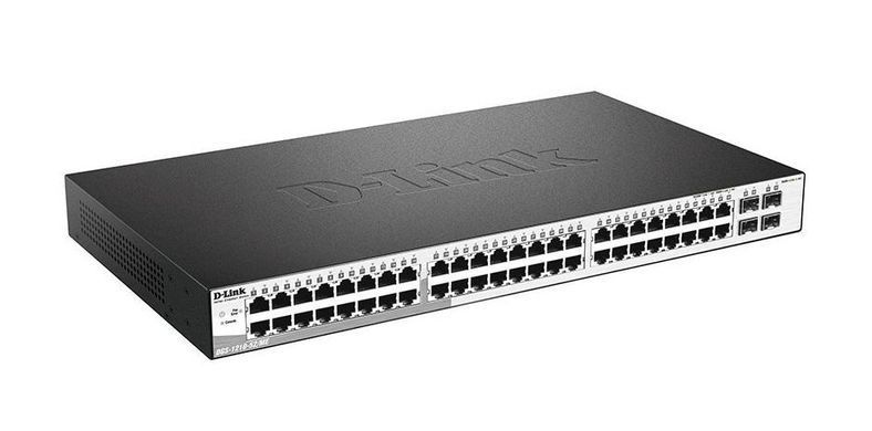 Комутатор D-Link 48xGE, 4xSFP, WebSmart (DGS-1210-52) [104844]