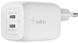 Зарядний пристрій мережевий Belkin 65Вт 2хUSB-С GAN PD PPS, білий (WCH013VFWH) [112181], фото 1
