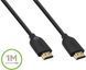 Кабель HDMI (M/M) Belkin 1м, High Speed Ethernet, чорний (F3Y021BT1M) [108764], фото 2