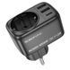 Мережевий фільтр BOROFONE BAC14 Wide 1-socket wall outlet (1C2A) (EU/GER) Black (6941991118890) [802771], фото 6