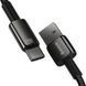 Кабель Baseus Tungsten Gold Fast Charging Data Cable USB to Type-C 100W 2m Black (CAWJ000101) [803719], фото 4