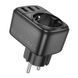Мережевий фільтр BOROFONE BAC14 Wide 1-socket wall outlet (1C2A) (EU/GER) Black (6941991118890) [802771], фото 3