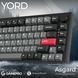 Клавіатура бездротова GamePro Asgard Yord Keychron Super Red Switch Black (MK266BK) [616000], фото 6