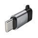 Адаптер XO Lightning - USB Type-C (F/M) Grey (NB263B.tranish) [610990], фото 1