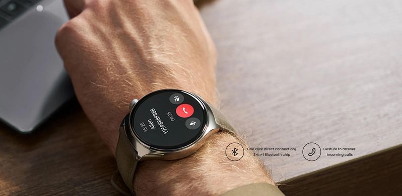 Смарт-годинник Mibro Lite 3 Pro 45мм, 1.32", 466x466, AMOLED, BT 5.3, GPS, 5 ATM, сірий хакі (XPAW019KG) [113717]