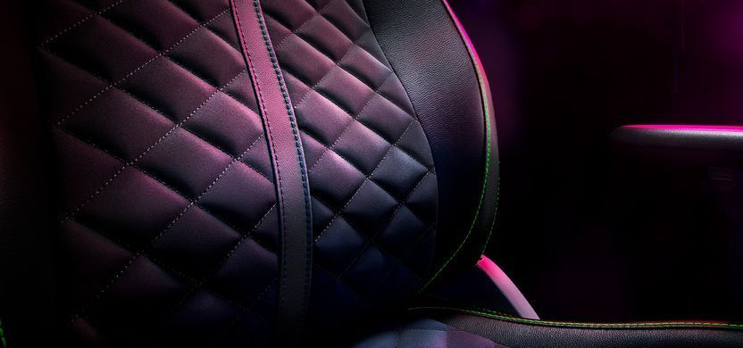 Крісло Razer Enki X ПУ шкіра, 2D-Armrests, чорно-зелений (RZ38-03880100-R3G1) [114701]