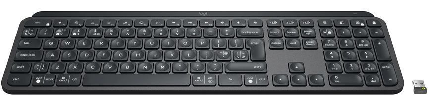 Клавіатура бездротова Logitech MX Keys Advanced for Business Wireless Illuminated UA Graphite (920-010251) [605963]