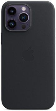 Чохол-накладка Apple Leather Case with MagSafe для Apple iPhone 14 Pro Max Midnight (MPPM3) [616312]