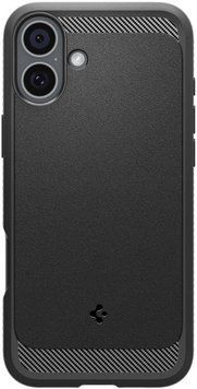 Чохол Spigen для iPhone 16, Rugged Armor MagFit, Matte Black (ACS08214) [108288]