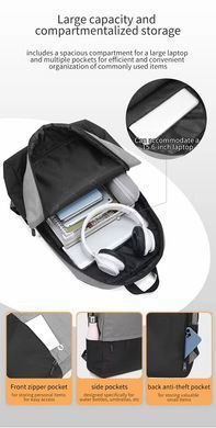 Рюкзак Tigernu T-B9325 15.6" Grey (T-B9325G) [800080]