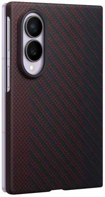 Чохол Samsung Fold 8 Wide Carbon Magnet Case Red (EF-KF971SREGUA) [204748]