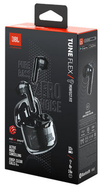 Гарнітура JBL TUNE FLEX 2 Ghost Black (JBLTFLEX2GBLK) [201405]
