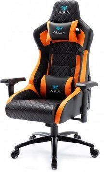 Крісло для геймерів Aula F1031 Gaming Chair Black/Orange (6948391286211) [611153]
