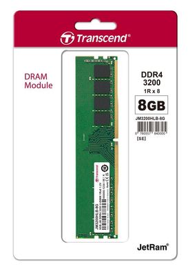 Пам'ять ПК Transcend DDR4 8GB 3200 (JM3200HLB-8G)