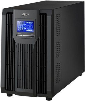 Джерело безперебійного живлення FSP Champ 3K, 3000VA/2700W, LCD, USB, 4xSchuko (CH-1103TS) (PPF24A1800) [102941]