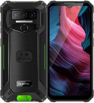 Смартфон Oukitel WP23 pro 6.52"HD+ /8GB/128GB / T606 /10600mAh /13+5Мп/ IP69K /NFC Black-Green (WP23PROGreen) [400704]