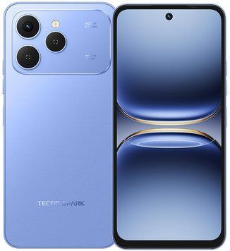 Смартфон TECNO Spark 40 (KM5n) 6.67" 8/256ГБ, 2SIM, 5200мА&bull;год, Mirage Blue (4894947091582) [111485]