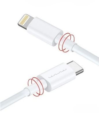 Кабель WUW-X181 Type-C to Lightning PD 20W white (6972573332731) [802564]