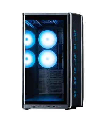 Корпус Zalman P60 без БЖ, 2xUSB3.0, 1x Type C, 3x120мм ARGB Reverse, 2x120мм ARGB, VGA 435мм, LCS ready, Curved Tempered Glass, Dual Chamber, ATX, чорний (P60BLACK) [112539]