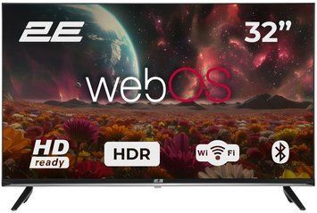 Телевізор 32" 2E LED HD 60Hz Smart WebOS Black (2E-32A07KHW) [102238]