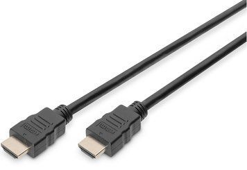 Кабель DIGITUS HDMI (M/M), High speed/Ethernet, 1м, чорний (AK-330107-010-S) [109950]