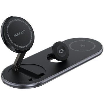 Зарядний пристрій Wireless QI 3in1 15W E19 Qi2 Acefast (6974316283096) [402159]