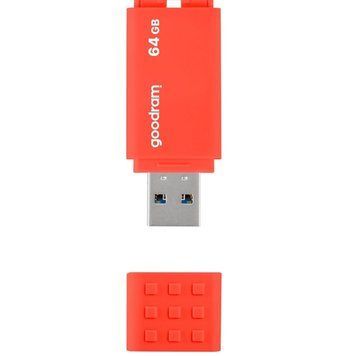 Флеш-накопичувач USB3.2 64GB Goodram UME3 Orange (UME3-0640O0R11) (UME3-0640O0R11 ) [607097]