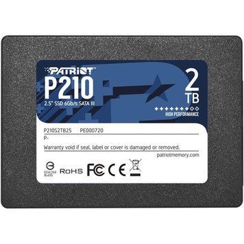 Накопичувач SSD 2TB Patriot P210 2.5" SATAIII TLC (P210S2TB25) [607874]