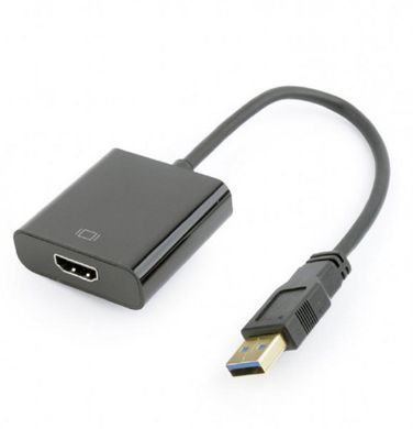 Адаптер Cablexpert USB3.0-HDMI, 0.15 м, чорний (A-USB3-HDMI-02) [611810]