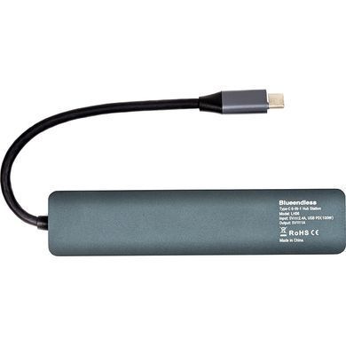 USB-хаб Blueendless USB Type-C 6-в-1 (CA913909) [605165]