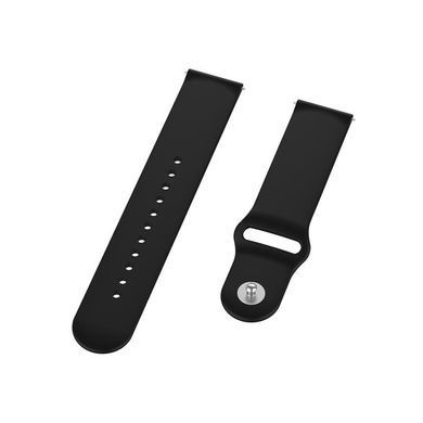 Силіконовий ремінець BeCover для Xiaomi iMi KW66/Mi Watch Color/Haylou LS01/Watch S1 Active Black (706356) [604766]