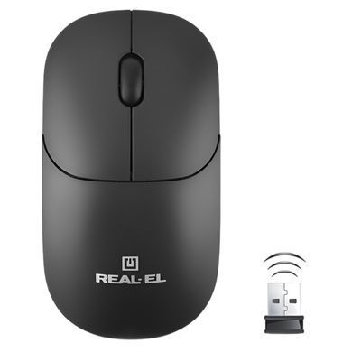 Миша бездротова REAL-EL RM-313 W Black (EL123200042) [606715]