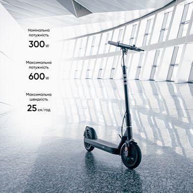 Електросамокат OKAI ES10-NEON Lite Black 9", 300(600)W, 7.8Ah, 30km, 25km\h, 20%, NFC, App,15kg (ES10-B) [800002]