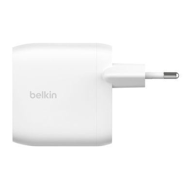 Зарядний пристрій мережевий Belkin 60Вт 2хUSB-С PD PPS, білий (WCB010VFWH) [108650]