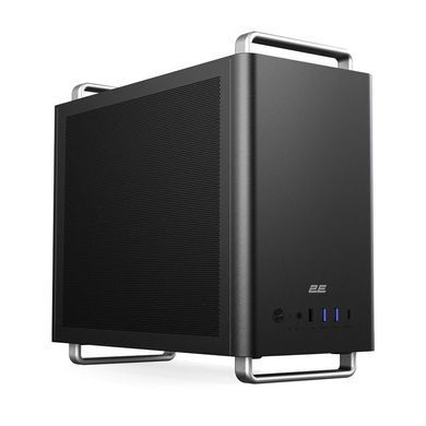 Корпус 2E Credo Mesh V300B-MH без БЖ, 2xUSB3.0, 1х USB 2.0, 1xUSB Type-C, 1x90мм, VGA 310мм, mATX, чорний (2E-V300B-MH) [111680]