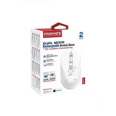 Миша бездротова Promate Samo White (samo.white) [606627]