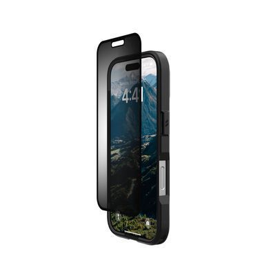 Захисна плівка анти-шпигун UAG для iPhone 16 Pro, Removable Privacy, Glass - Tint (14436811NA) [103132]