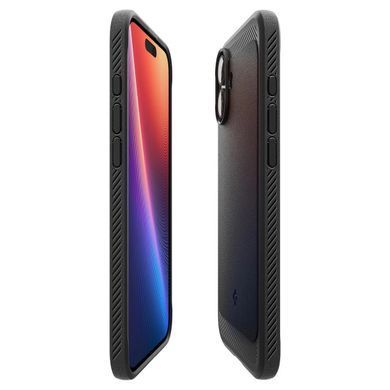 Чохол Spigen для iPhone 16, Rugged Armor MagFit, Matte Black (ACS08214) [108288]
