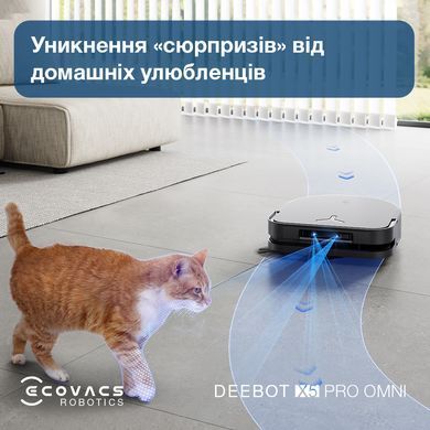 Робот-пилосос Ecovacs Deebot Ozmo X5 Pro Omni (DDX39) Black (X5PRO OMNI DDX39 BL) [610513]