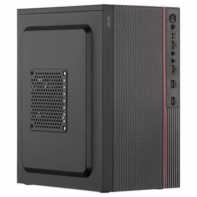 Корпус 2E TeamX TMX03 з БЖ 2E ATX500W, 2xUSB3.0, 1x80мм, VGA 220мм, mATX, чорний (2E-TMX03-500) [111340]