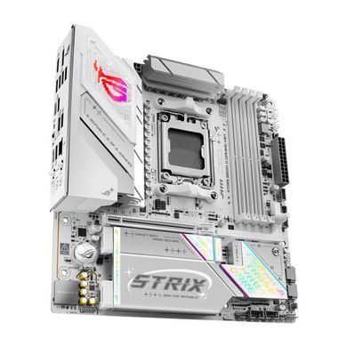 Материнcька плата ASUS ROG STRIX B850-G GAMING WIFI sAM5 B850 4xDDR5 M.2 HDMI DP WiFi BT mATX білий (90MB1M30-M0EAY0) [109239]