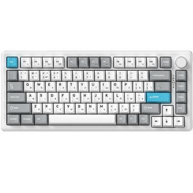 Клавіатура бездротова GamePro Asgard Yord Keychron Super Red Switch White (MK266WH) [616001]